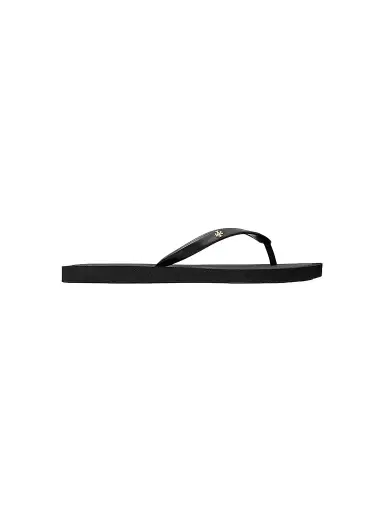 Tory Burch Women's Kira Padded Flip-Flops - Perfect Black Gold - Size 9.5 | Thumbnail 1