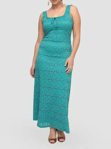 Hill House Home Women's The Coraline Dress - Teal Stretch Lace - Size XXL | Thumbnail 4 Hill House Home Women's The Coraline Dress - Teal Stretch Lace - Size XXL | Thumbnail 4