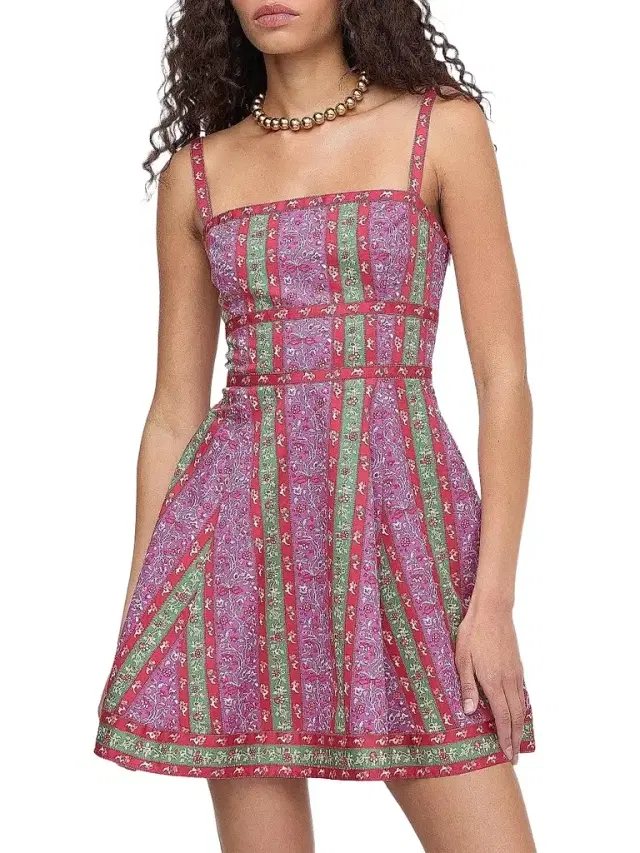 Women's The Margot Mini Dress - Sunset Etched