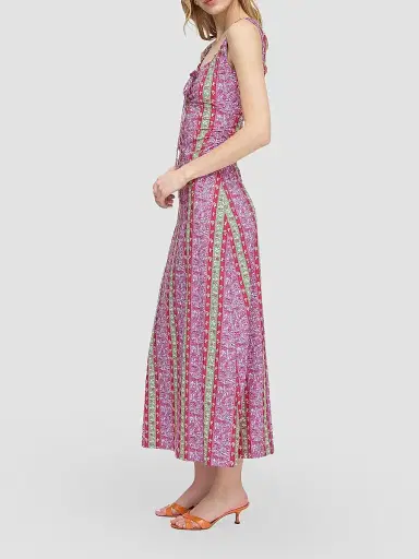 Hill House Home Women's The Coraline Dress - Sunset Etched Floral Stripe - Size XXL | Thumbnail 2
