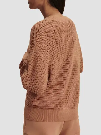Varley Women's Gaia Open-Knit Cotton Sweater | Thumbnail 4