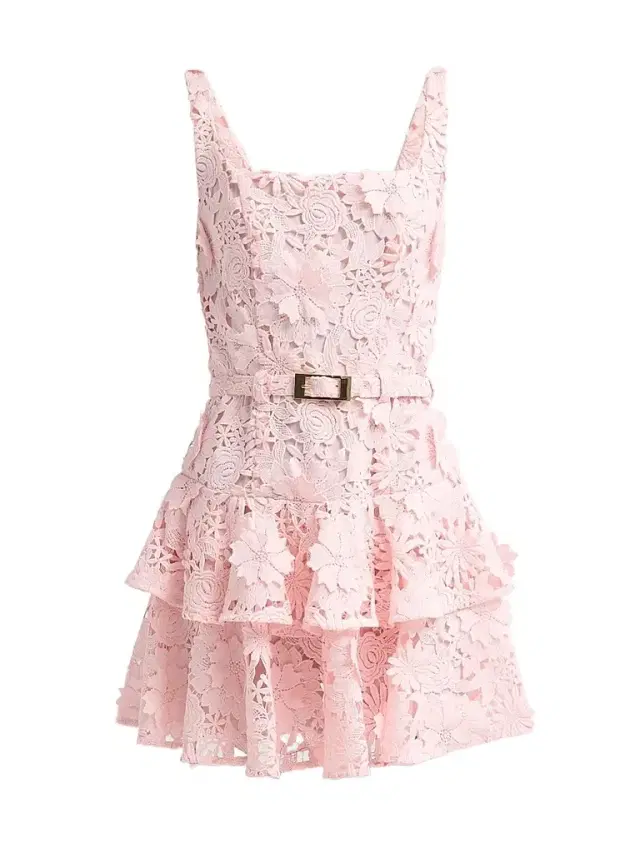 Women's Lisette 3D Guipure Lace Minidress - Ballet Slipper