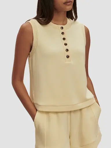 Varley Women's Marla Button-Front Crop Tank - Anise Flower - Size Medium | Thumbnail 5 Varley Women's Marla Button-Front Crop Tank - Anise Flower - Size Medium | Thumbnail 5