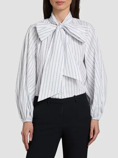 L'Agence Women's Deon Tie Neck Blouse | Thumbnail 3 L'Agence Women's Deon Tie Neck Blouse | Thumbnail 3