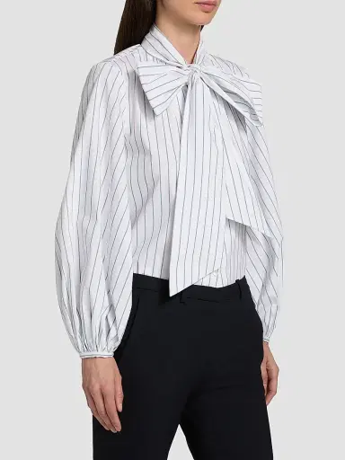 L'Agence Women's Deon Tie Neck Blouse | Thumbnail 4 L'Agence Women's Deon Tie Neck Blouse | Thumbnail 4