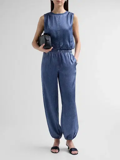 rag & bone Women's Miramar Satin Bubble Top | Thumbnail 2
