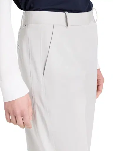 TWP Women's Slouchy BF Stretch-Cotton Wide-Leg Trousers - Light Grey | Thumbnail 6