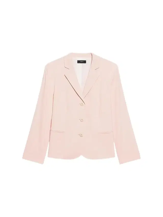 Theory Women's Shrunken Linen-Blend Blazer - Warm Pink