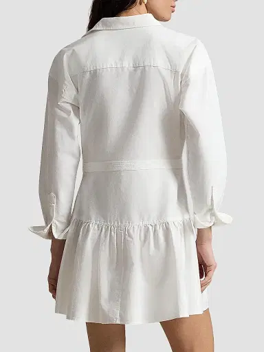 Polo Ralph Lauren Women's Oxford Mini Shirtdress - White - Size 12 | Thumbnail 2 Polo Ralph Lauren Women's Oxford Mini Shirtdress - White - Size 12 | Thumbnail 2