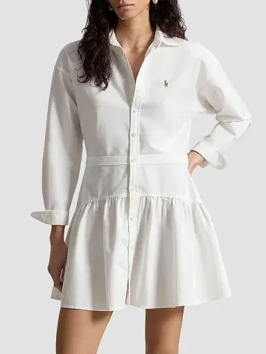 Polo Ralph Lauren Women's Oxford Mini Shirtdress - White - Size 12 | Thumbnail 3 Polo Ralph Lauren Women's Oxford Mini Shirtdress - White - Size 12 | Thumbnail 3