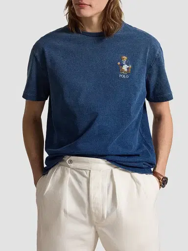 Polo Ralph Lauren Men's Classic-Fit Polo Bear T-Shirt - Newport Bear Dark Indigo - Size XXL | Thumbnail 4 Polo Ralph Lauren Men's Classic-Fit Polo Bear T-Shirt - Newport Bear Dark Indigo - Size XXL | Thumbnail 4