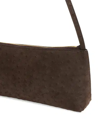 MANSUR GAVRIEL Women's Gaia Ostrich-Embossed Leather Baguette Bag | Thumbnail 4 MANSUR GAVRIEL Women's Gaia Ostrich-Embossed Leather Baguette Bag | Thumbnail 4