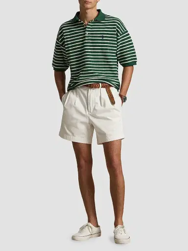 Polo Ralph Lauren Men's Relaxed-Fit Striped Jacquard Knit Polo Shirt - New Forest Nevis - Size XXL | Thumbnail 2 Polo Ralph Lauren Men's Relaxed-Fit Striped Jacquard Knit Polo Shirt - New Forest Nevis - Size XXL | Thumbnail 2