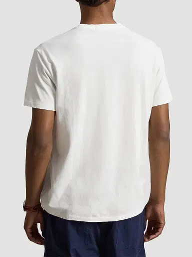 Polo Ralph Lauren Men's Classic-Fit Distressed Appliqué Crewneck T-Shirt - White - Size XXL | Thumbnail 3