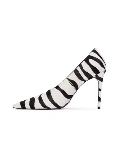 Black Suede Studio Women's Jona 100MM Zebra Pony Hair Pumps - Zebra Pony Hair - Size 9.5 | Thumbnail 4 Black Suede Studio Women's Jona 100MM Zebra Pony Hair Pumps - Zebra Pony Hair - Size 9.5 | Thumbnail 4