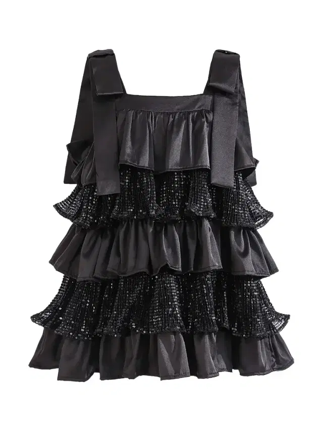 Tulleen Girl's Bellamy Dress - Black
