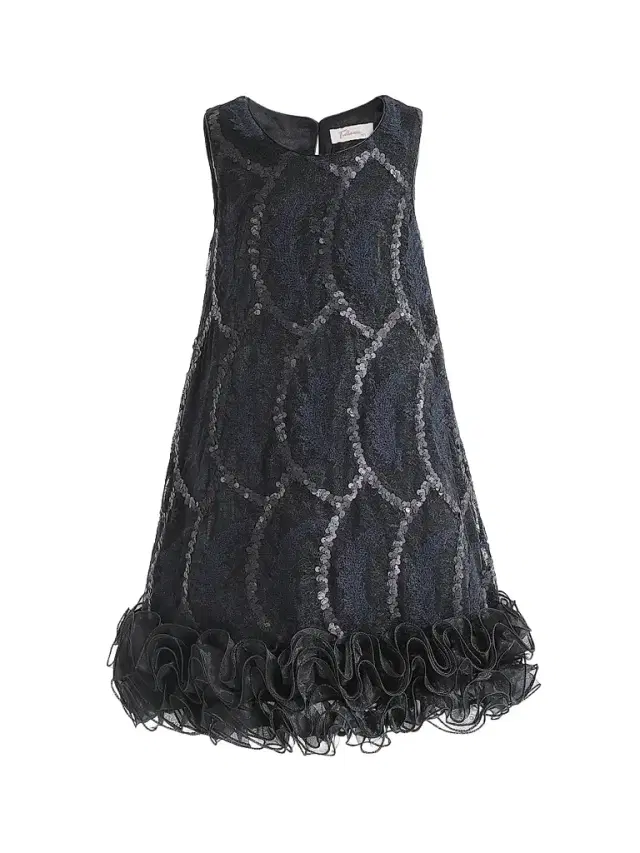 Tulleen Girl's Fiora Dress - Black