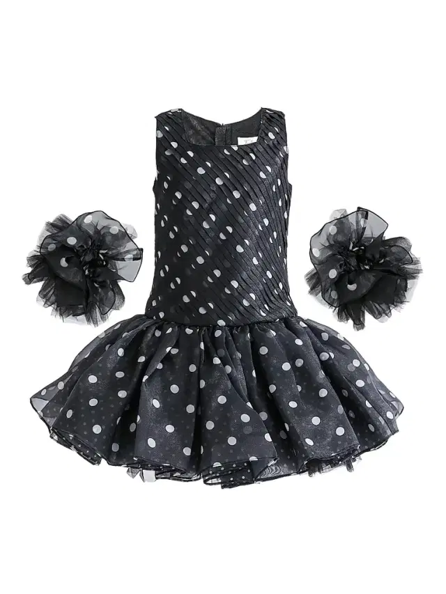 Tulleen Girl's Calivra Dress - Black