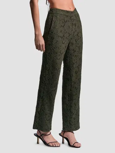 BCBGMAXAZRIA Women's Safiya Lace Tailored Pants | Thumbnail 5 BCBGMAXAZRIA Women's Safiya Lace Tailored Pants | Thumbnail 5