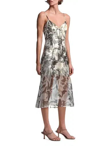 BCBGMAXAZRIA Women's Lorelie Floral Midi Dress - Abstract Garden Print - Size 14 | Thumbnail 3 BCBGMAXAZRIA Women's Lorelie Floral Midi Dress - Abstract Garden Print - Size 14 | Thumbnail 3