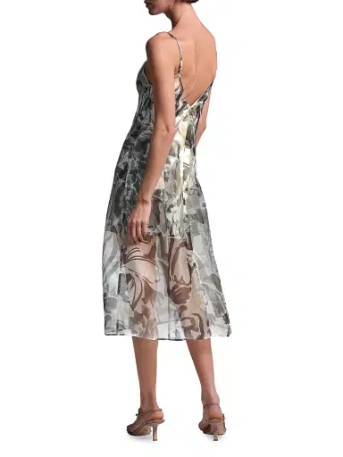 BCBGMAXAZRIA Women's Lorelie Floral Midi Dress - Abstract Garden Print - Size 14 | Thumbnail 5 BCBGMAXAZRIA Women's Lorelie Floral Midi Dress - Abstract Garden Print - Size 14 | Thumbnail 5