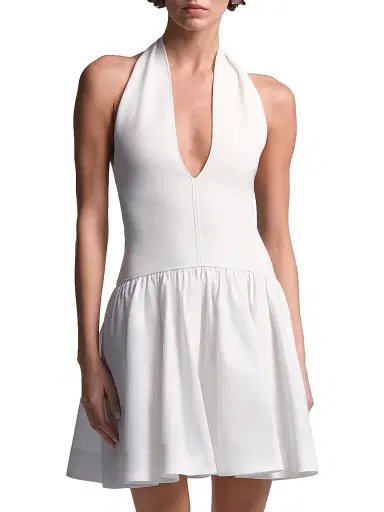 BCBGMAXAZRIA Women's Perle Halter Mini Dress | Thumbnail 2 BCBGMAXAZRIA Women's Perle Halter Mini Dress | Thumbnail 2