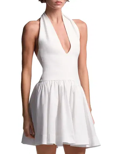 BCBGMAXAZRIA Women's Perle Halter Mini Dress | Thumbnail 3 BCBGMAXAZRIA Women's Perle Halter Mini Dress | Thumbnail 3