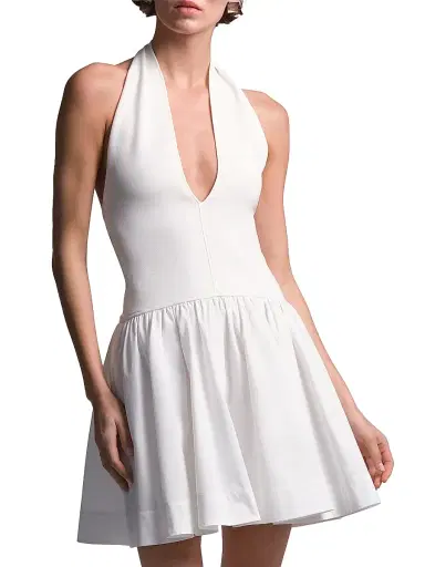 BCBGMAXAZRIA Women's Perle Halter Mini Dress | Thumbnail 5 BCBGMAXAZRIA Women's Perle Halter Mini Dress | Thumbnail 5