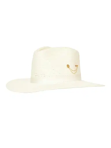 Freya Women's Wanderer Packable Straw Fedora - Snow | Thumbnail 1 Freya Women's Wanderer Packable Straw Fedora - Snow | Thumbnail 1