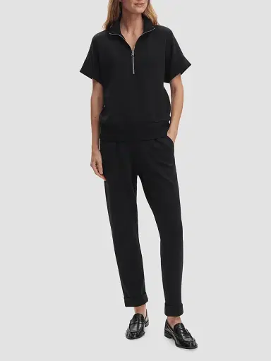 Varley Women's Ritchie Short-Sleeve Half-Zip Pullover - Black - Size XL | Thumbnail 2 Varley Women's Ritchie Short-Sleeve Half-Zip Pullover - Black - Size XL | Thumbnail 2