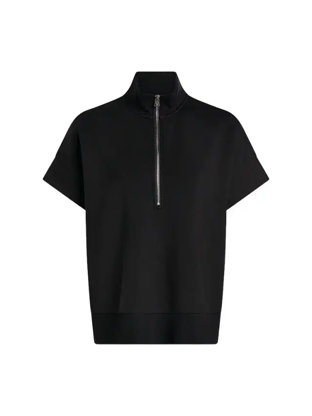 Varley Women's Ritchie Short-Sleeve Half-Zip Pullover - Black