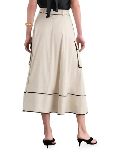 Toccin Women's Shiloh High-Waist Cargo Midi Skirt | Thumbnail 5 Toccin Women's Shiloh High-Waist Cargo Midi Skirt | Thumbnail 5