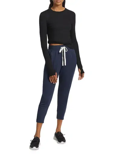 Splits59 Women's Louise Ribbed Long-Sleeve Top - Black - Size XL | Thumbnail 2 Splits59 Women's Louise Ribbed Long-Sleeve Top - Black - Size XL | Thumbnail 2