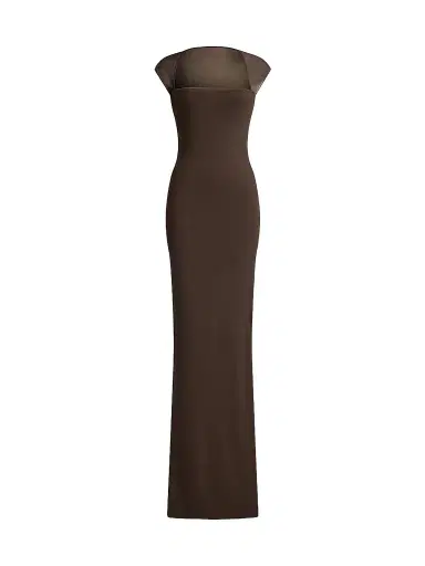 Ralph Lauren Collection Women's Waverly Matte Jersey Body-Con Gown - Sycamore - Size 8 | Thumbnail 1 Ralph Lauren Collection Women's Waverly Matte Jersey Body-Con Gown - Sycamore - Size 8 | Thumbnail 1
