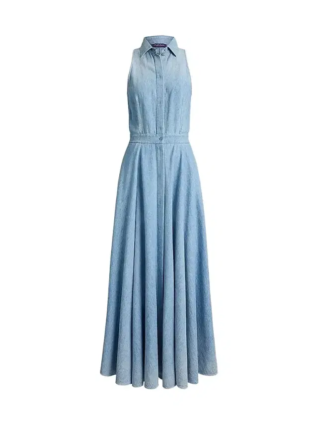 Ralph Lauren Collection Women's Peyten Denim Sleeveless Day Dress - Cirrus Indigo