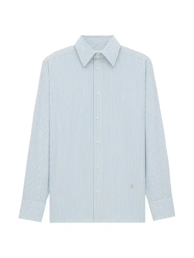 Women's Cassandre Shirt in Striped Cotton Poplin - Blue