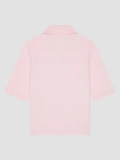 Givenchy Women's Polo Sweater in Cotton and Silk - Light Pink - Size XS | Thumbnail 3 Givenchy Women's Polo Sweater in Cotton and Silk - Light Pink - Size XS | Thumbnail 3