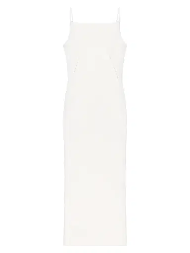 Givenchy Women's Sliced Long Dress in Crepe Cady - Ivory - Size 8 | Thumbnail 1 Givenchy Women's Sliced Long Dress in Crepe Cady - Ivory - Size 8 | Thumbnail 1
