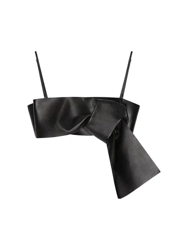 Givenchy Women's Bra Top in Leather with Bow - Black