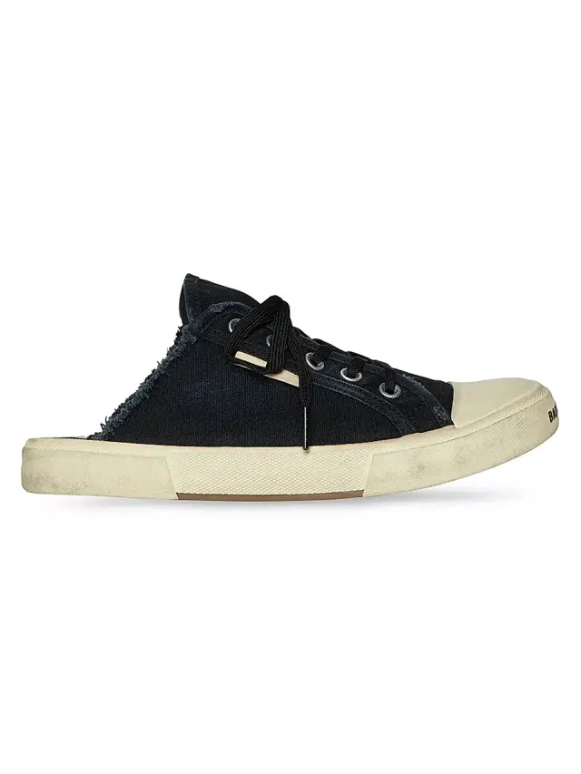 Balenciaga Women's Paris Sneaker Mules - Black White
