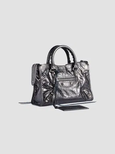 Balenciaga Women's Le City Top Handle Bag - Steel Grey | Thumbnail 2