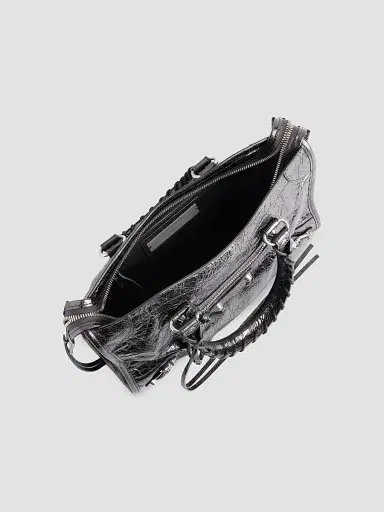 Balenciaga Women's Le City Top Handle Bag - Steel Grey | Thumbnail 4