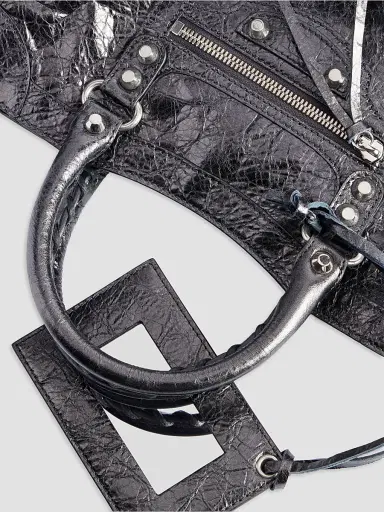 Balenciaga Women's Le City Top Handle Bag - Steel Grey | Thumbnail 6