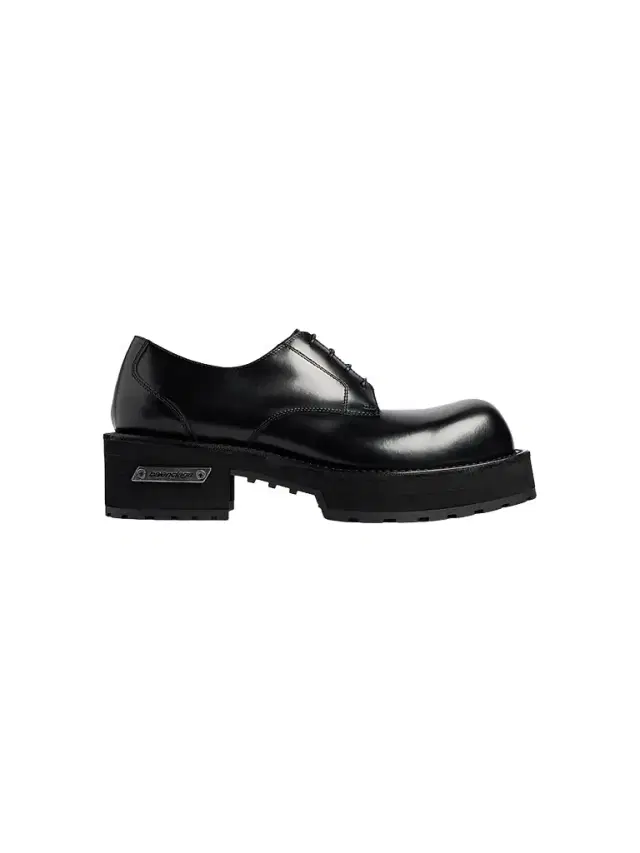 Balenciaga Men's Venom Leather Derbies - Black