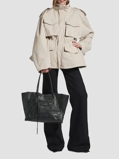 Balenciaga Women's Le City Medium Tote Bag - Black | Thumbnail 2 Balenciaga Women's Le City Medium Tote Bag - Black | Thumbnail 2