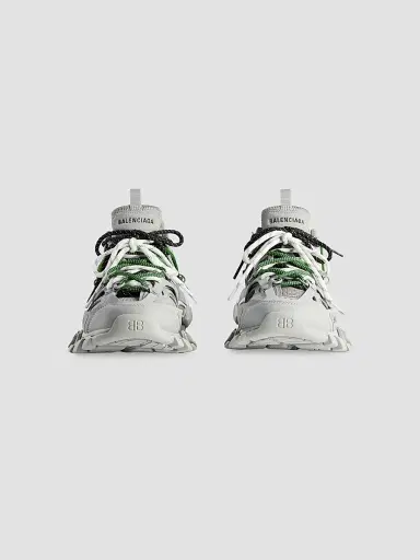 Balenciaga Men's Track Trail Laces Sneakers - Grey Green White - Size 6 | Thumbnail 2 Balenciaga Men's Track Trail Laces Sneakers - Grey Green White - Size 6 | Thumbnail 2