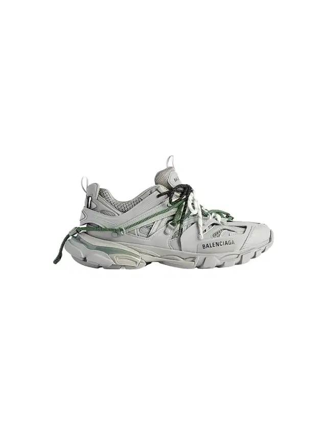 Men's Track Trail Laces Sneakers - Grey Green White