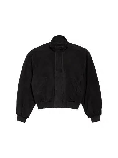 Balenciaga Men's Blouson Suede Jacket - Black - Size XS | Thumbnail 1