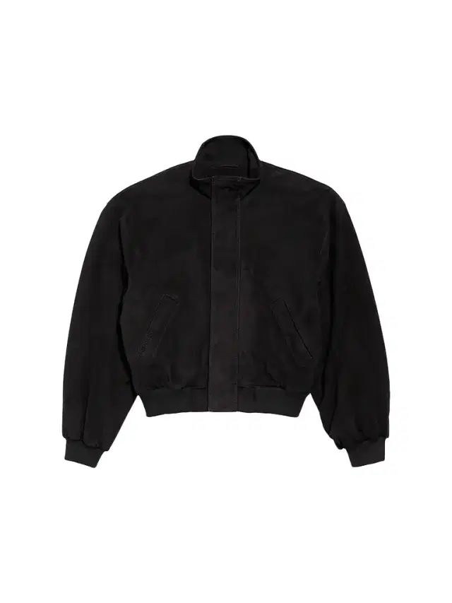 Men's Blouson Suede Jacket - Black