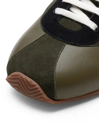 NEOUS Women's Berenices Low-Top Suede & Leather Sneakers - Olive Black - Size 10 | Thumbnail 4 NEOUS Women's Berenices Low-Top Suede & Leather Sneakers - Olive Black - Size 10 | Thumbnail 4